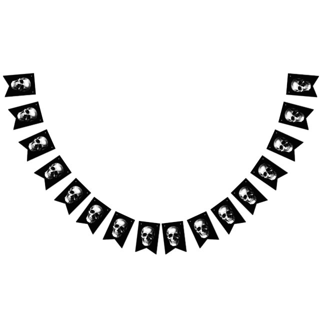Skull Gothic Halloween Wedding Bunting (All)