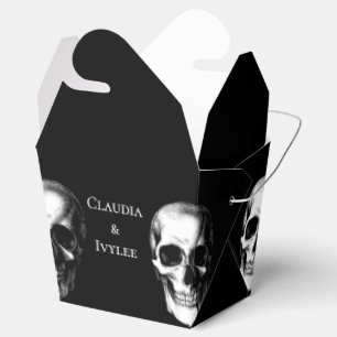 Skull Gothic Halloween Wedding Favour Boxes
