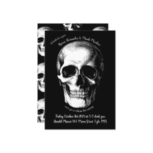Skull Gothic Wedding Invitation