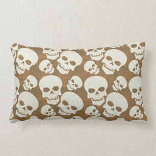 Skull Graphic Pattern Design Lumbar Cushion
