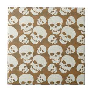 Skull Graphic Pattern Design Tile