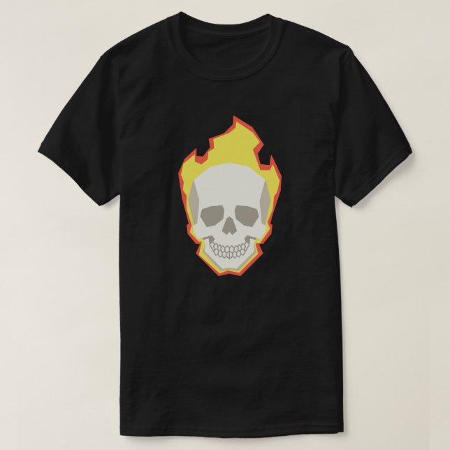 Skull Graphic T-Shirt – Minimal Dark Skull Design  (Design Front)