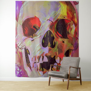 Skull Graphic Tapestry