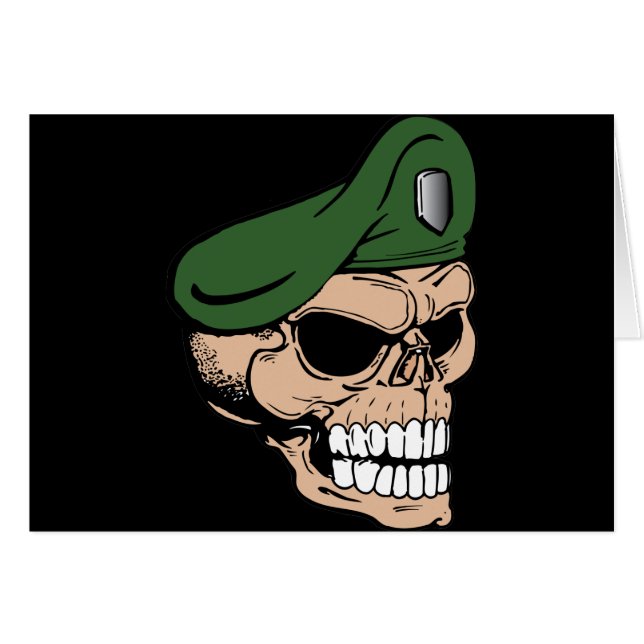 Skull Green Beret (Front Horizontal)