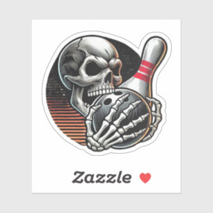 Skull Gripping Bowling Ball