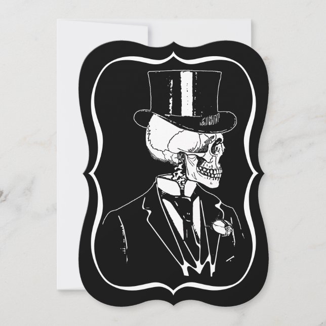 Skull Groom Invitation (Front)