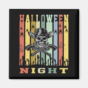 Skull Gun, Halloween Night Magnet
