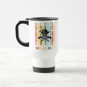 Skull Gun, Halloween Night Travel Mug