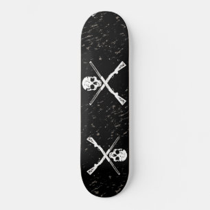 Skull & Guns Skateboard by Bradley Boness