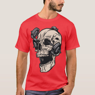 Skull Gym Gym Workout Design T-Shirt