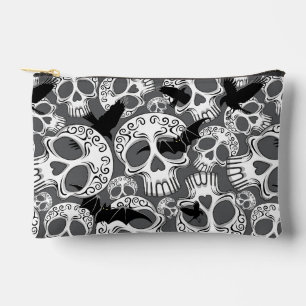 Skull Halloween Decorative Calaveras Accessory Pouch