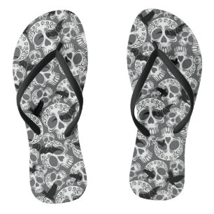 Skull Halloween Decorative Calaveras Jandals