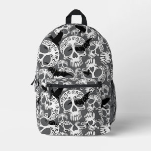 Skull Halloween Decorative Calaveras Printed Backpack