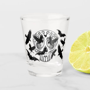 Skull Halloween Decorative Calaveras Shot Glass