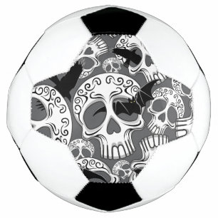 Skull Halloween Decorative Calaveras Soccer Ball