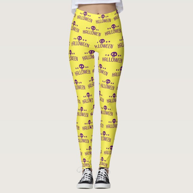 Skull Halloween Leggings (Front)