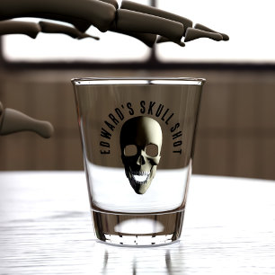 Skull Halloween Party  Shot Glass