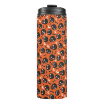 Skull Halloween Seamless Pattern