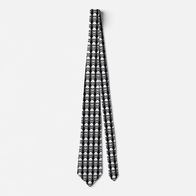 skull halloween tie (Front)