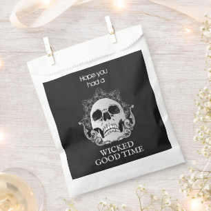 Skull Halloween Wicked Good Time Treat Favour Bags