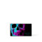 Skull Head Gothic Neon Purple Teal Black Design