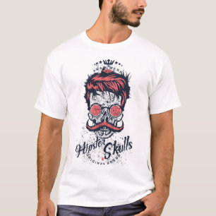 skull_head_hipster_logo_skull_fan T-Shirt