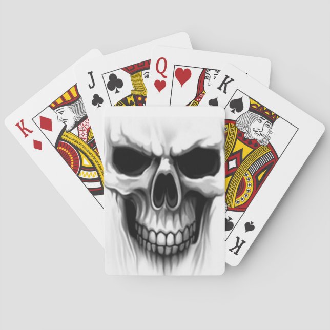 skull head playing cards (Back)