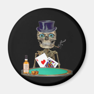 Skull head t-shirts magnet