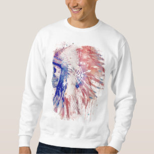Skull Headdress Sweatshirt