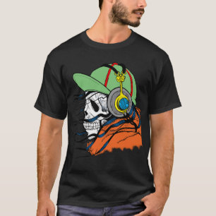 Skull, Headphones, Hoodie, Hat, T-shirt