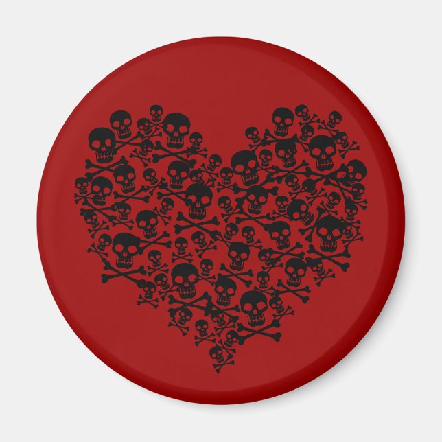 Skull Heart Magnet (Front)