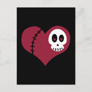 Skull Heart Postcard