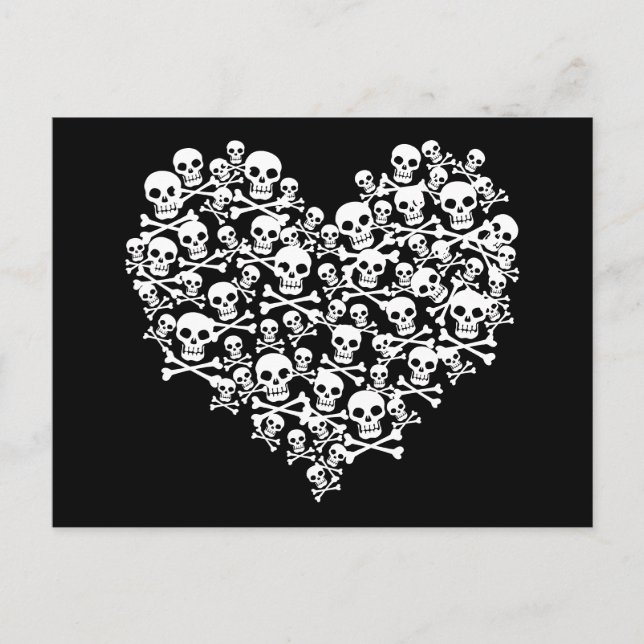 Skull Heart Postcard (Front)