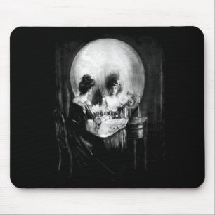 Skull illusion all is vanity mouse pad