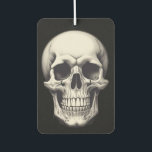 Skull Illustration Car Air Freshener<br><div class="desc">Fantasy Rock Punk Heavy Metal Art - Skull Skeleton - Digital Fantasy Art</div>