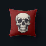 Skull Illustration Cushion<br><div class="desc">Fantasy Rock Punk Heavy Metal Art - Skull Skeleton - Digital Fantasy Art</div>