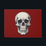 Skull Illustration Doormat<br><div class="desc">Fantasy Rock Punk Heavy Metal Art - Skull Skeleton - Digital Fantasy Art</div>
