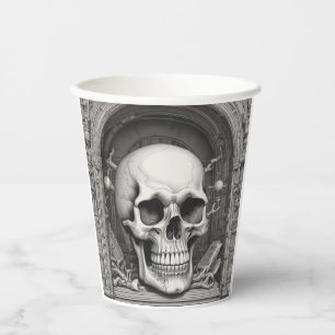 Skull Illustration Paper Cups