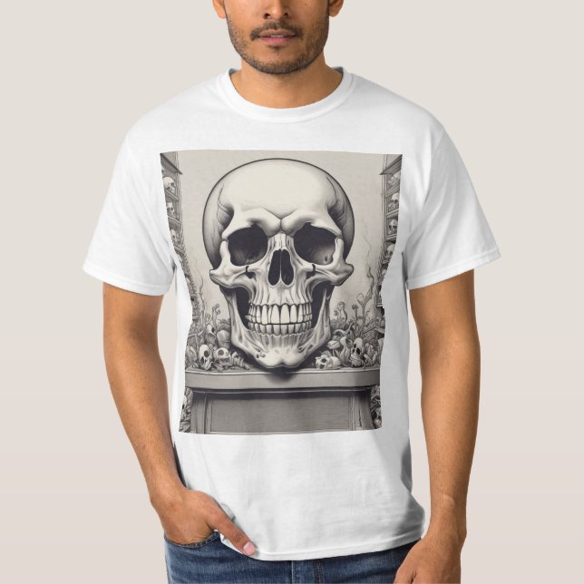 Skull Illustration T-Shirt (Front)