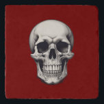 Skull Illustration Trivet<br><div class="desc">Fantasy Rock Punk Heavy Metal Art - Skull Skeleton - Digital Fantasy Art</div>