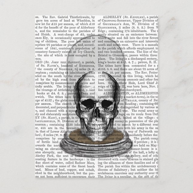 Skull In Bell Jar 2 Postcard (Front)