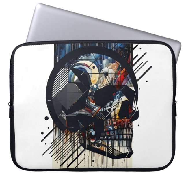 Skull in different styles 37 laptop sleeve (Front)