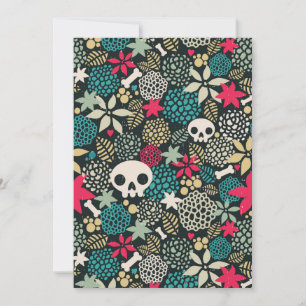 Skull in flowers