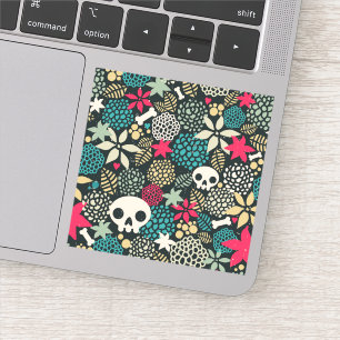 Skull in flowers