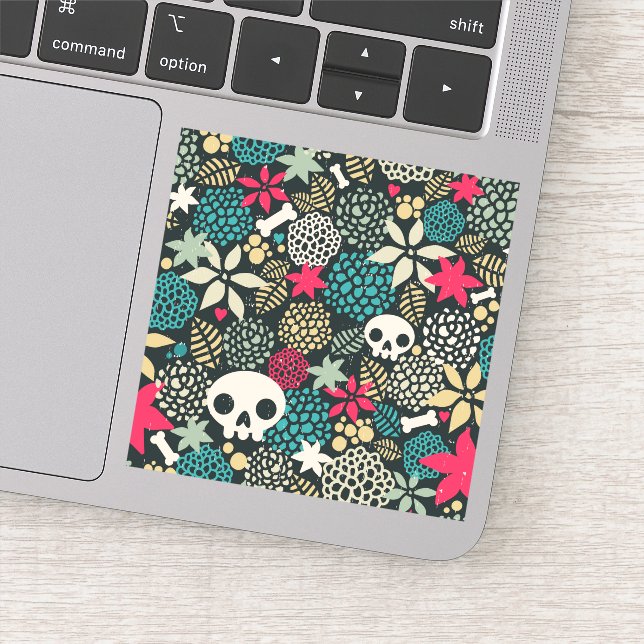 Skull in flowers (Detail)