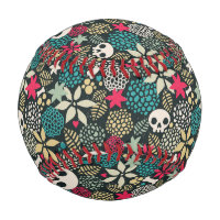 Skull in flowers
