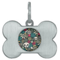 Skull in flowers