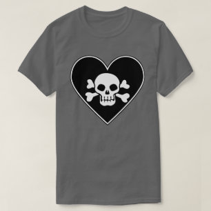 Skull in Heart T-Shirt