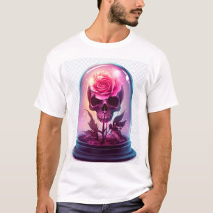 Skull in Rose Glass T-Shirt