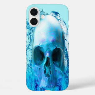 Skull in Water iPhone 16 Plus Case